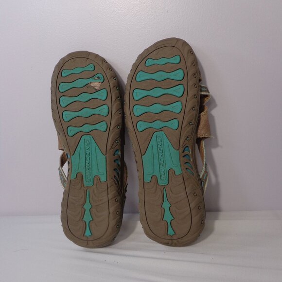 Skechers Reggae Soundstage Leather Toe Post Slide Sandal 46720 Women's Size 8 - Picture 8 of 8